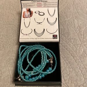 Sparkling Turquoise Adjustable Necklace